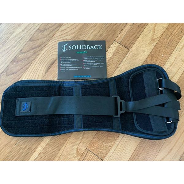 SOLIDBACK Back Belt Pain Relief Compression Lower Brace Chronic Lumbar M Medium