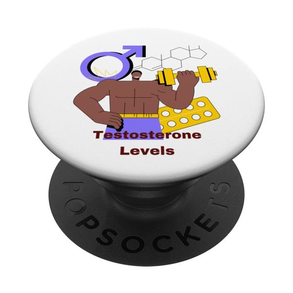 Testosterone? Levels (T-Levels) No. 2 PopSockets with Interchangeable PopGrip