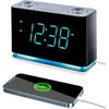 Smartset Alarm Clock Radio with Bluetooth Speaker with USB Port for Iphone/Ipad/