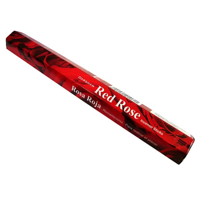 Incense Darshan Red Rose Incense Stick /DARSHAN RED ROSE/Incense/Indian Incense/Asian miscellaneous goods (Post-mail delivery option available/1 postage fee will be charged for every 6 boxes)