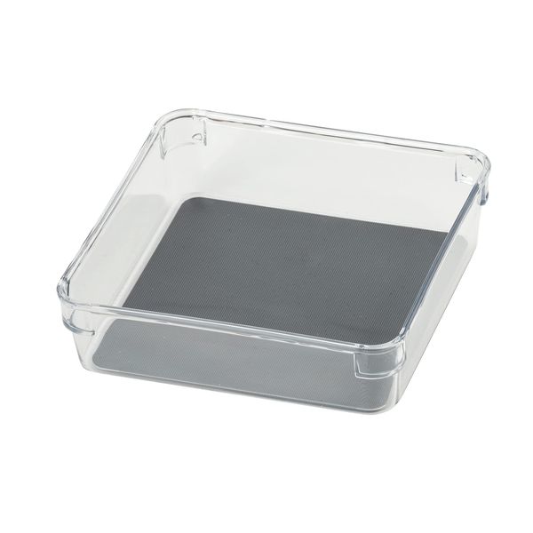 WENKO Drawer Insert/Cutlery Tray, Steel, transparent, Mittel