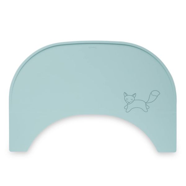 Hauck Alpha+ Highchair Tray Silicone Mat, Mint Fox - Protective Feeding Mat for Alpha Click and Wooden Tray, Dishwasher Safe