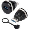 PENGLIN 2-PACK USB Male to Female Panel Mount Adapter, USB Socket to Plug Extension Bulkhead Adapter