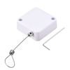 Sourcing Map Retractable Cable Lock with Remote Control, White, 1.5m Rope, 200g Tensile Force