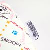 Snoopy Travel Neck Pillow Square Pattern Ivory
