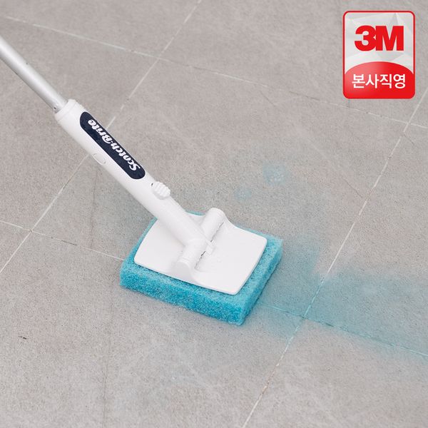 3M All-in-One Bathroom Cleaning Clean Stick Long Handle + 1 Refill / Scotch Bright