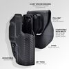 OWB Quick Release Paddle Holster fits Beretta 92X Performance 4.9'' (Right-Hand Draw, Black)