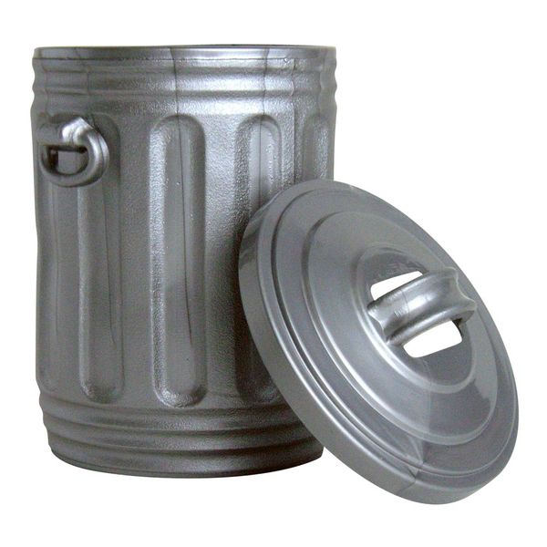 Silver Trash Can for Wrestling Action Figures