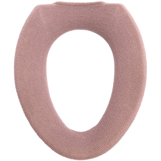 OKA Etoffe Tria Toilet Seat Cover, For O-Shaped Seats, Nordic-Style Bathroom Accessory, Beige