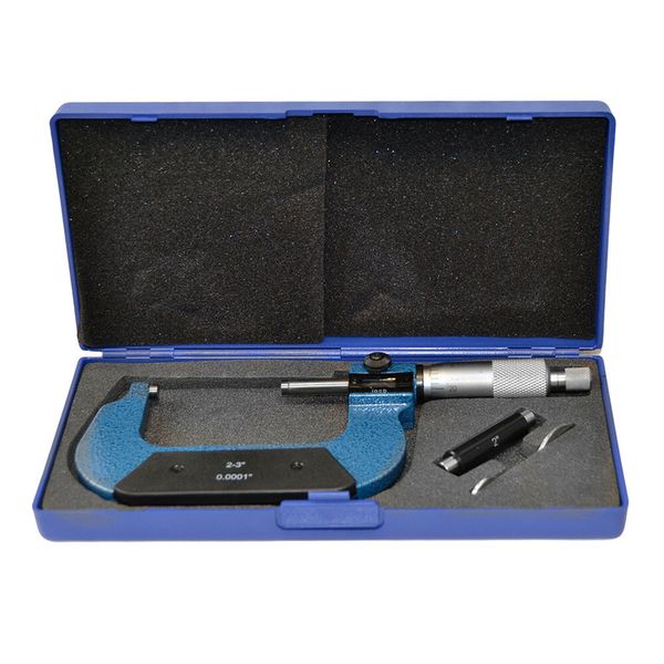 2 - 3" Outside Micrometer Digital Counter Ratchet Stop Thimble 0.0001" Grad