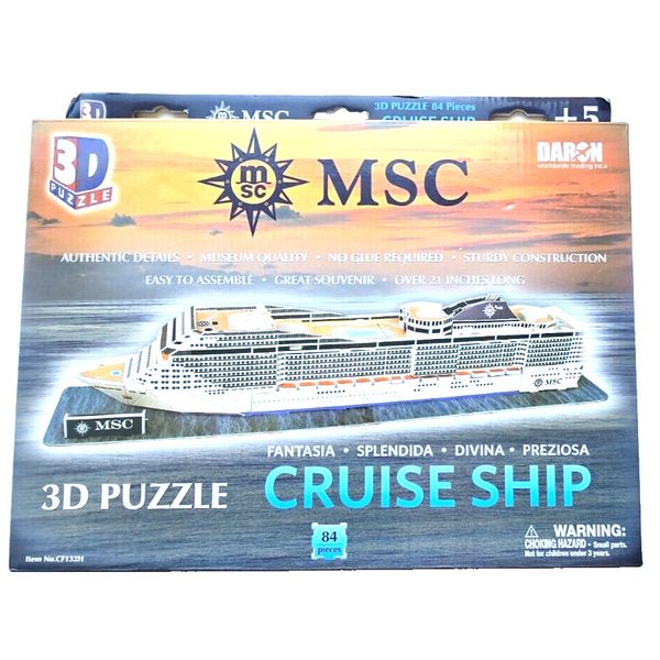 MSC cruise ship 3D Puzzle game Fantasia Splendida Didina Preziosa  84 pi. CF132H