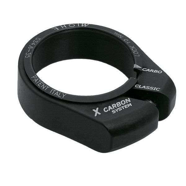 MICHE X Carbon Seat Post Clamp, Black, 31.8mm