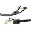 Goobay CAT 8.1 Patch Cable, S/FTP (PiMF) Cable, Black, 1 Metre