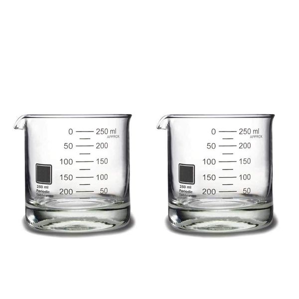 Periodic Tableware Beaker Rocks Glasses (Set of 2)