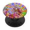 Cute Orange Blue Tie Dye Swirl Design Colorful Pattern PopSockets Swappable PopGrip