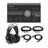 Mackie Big Knob Studio 3x2 Studio Monitor Controller with Headphones Bundle