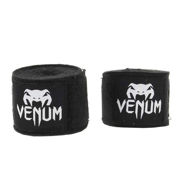 Venum Boxing Hand Wraps, Black, 4-Meter