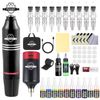 Wireless Coreless Motor Tattoo Gun Make Up Pen Machine Ink Beginner Kit 1200mAh
