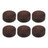 M METERXITY 6pcs Pool Cue Tips Billiard Cue Replacement Tips for Pool Cue Snooker 11mm Diameter Brown