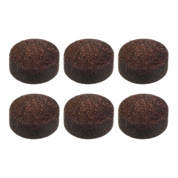 M METERXITY 6pcs Pool Cue Tips Billiard Cue Replacement Tips for Pool Cue Snooker 11mm Diameter Brown