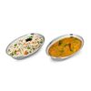 Zap Impex Hammered Steel Dish Serving Oval Platter Set of 2
