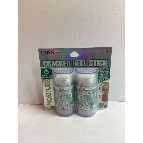 Onyx Professional ~ Tea Tree Eucalyptus Scent ~ Two Cracked Heel Sticks 2.46 Oz