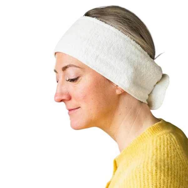 Bamboo Headband, Super Soft, Fully Adjustable Velcro Fastening, Great For Facials and Daily Cleansing, Machine Washable, Made In Cornwall