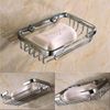 ThinkTop Soap Dish for Shower Solid Brass Chrome Finished Bathroom Shower Soap Basket Toilet Soap Dishes Holder Wall Mounted