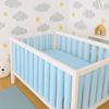 BABYMAM Double-sided Cot Rail Rung Wrap Protector 10Pc Blue
