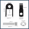 VekAuto Pair 3cm Motorcycle Rear Shock Absorber Height Extender Black Auto Accessories