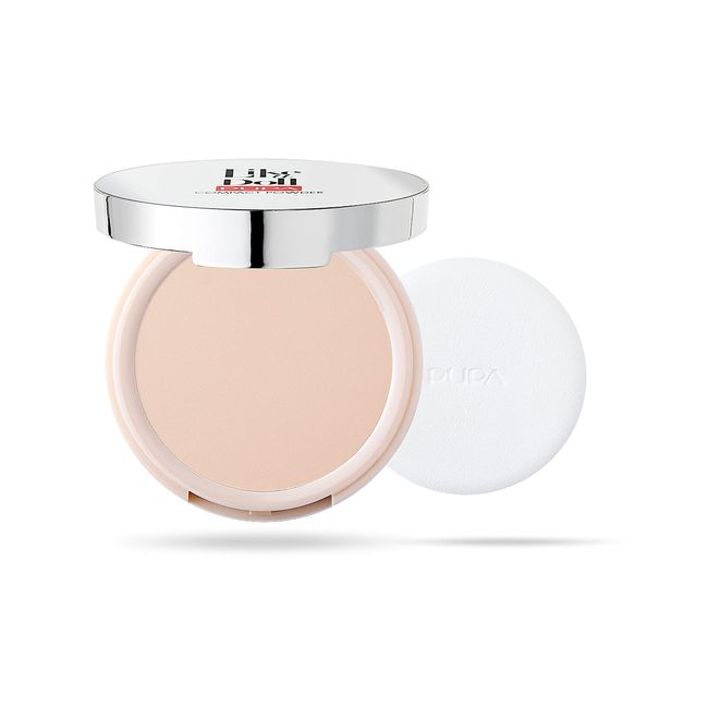 PUPA Milano Like A Doll Compact Powder - Creamy, Radiant Pressed Formula - Conceal And Blur Imperfections - Buildable Coverage Delivers Perfect Finishing Touch Of Color - 002 Sublime Nude - 0.07 Oz