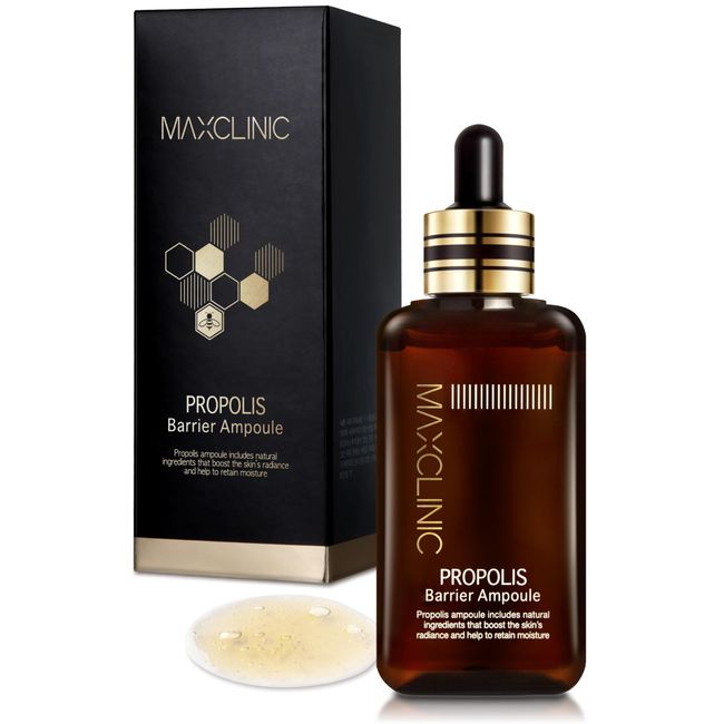 MAXCLINIC Propolis Barrier Ampoule | Deeply Nourishing Honey Ampoule Korean Skin Care & Face Serum for Women & Men | Skin-Fortifying Facial Serum Ampoule | Ceramide Calming Serum (3.38 fl oz)