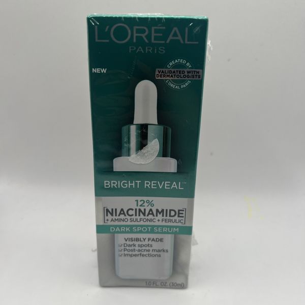 L'Oréal Bright Reveal Dark Spot Serum - 1oz Sealed With Sample