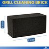 1InTheHome Grill Cleaning Brick, Griddle Cleaning Block, Reusable, Black, 2 Pack