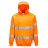 Portwest Unisex Hi-Vis Safety Hooded Sweatshirt / Hoodie (2XL) (Orange)