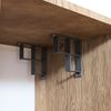 Tin Foil/Cling Film/Grease Proof Paper Mount Bracket Holder Organiser Corner Holder for Kitchen Cupboard Organisation White