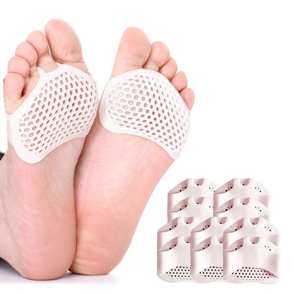 WUBAYI 10 PCS Foot Gel Pad,Metatarsal Pads for Women and Men,Ball of Foot Cushion Pads, Metatarsal Foot Pain Relief Bunion Forefoot Cushioning Relief - Unisex (White)