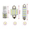 20x Combo LED Car Interior Inside Light Dome Map Door License Plate Lights White