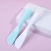 Lansonee 3Pcs facial mask brush silicone brush integrated soft head with scraper, dual-use mud film brush, used to apply clay facial mask, mud facial mask, eye mask, essence liquid or DIY facial mask