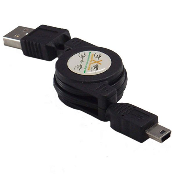 Retractable USB Sync Data Cable Compatible with Ravensburger TipToi Pens - Compact - Practical - Easy to Carry