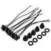 Inline 12V Waterproof Switch - 12V Waterproof Push-Button On-Off Switch With 4" Leads For Motorcycle/Car (5Pcs)