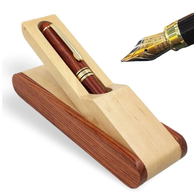 Warmth of Wood Fountain Pen, Natural Wood, Special Case, Gift, Anniversary, Present, Replacement Ink Set (Body)