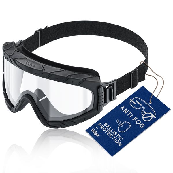 Dräger Safety Glasses for Work X-pect 4800 Eye Protection - Safety Goggles Anti-Fog Anti Scratch UV400 Clear Shooting Glasses