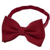 DonDon Bow Tie Bordeaux Red pre-tied Bow - adjustable(Size: One size)