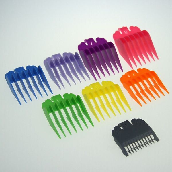 8 Pcs Hair Clipper Limit Combs Guide Attachment Size Universal Replacement