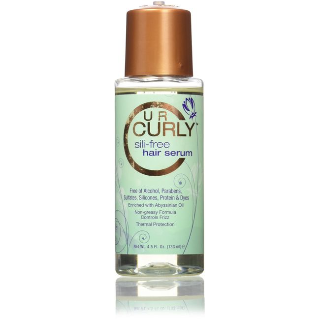 U R Curly Sili-Free Hair Serum, 4.5 oz