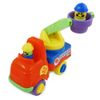 Fire Engine with turning ladder and firefighters