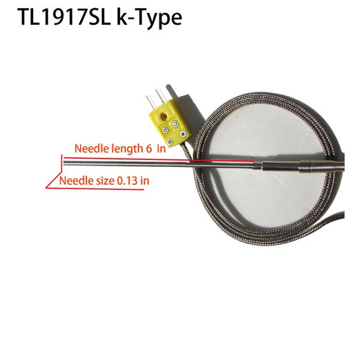 TL1917SL k Type thermocouple Probe -50℉~1100℉ 0.13in/40in