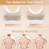 iMucci Professional Beige Clear Back Bra NO Sponge Backless Bra for Ballet Equipment Dance