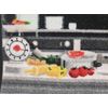 Printed Kitchen Floor Runner/Rug (nonskid)(20"x40") FAT CHEFS WITH THE DISH, SPL